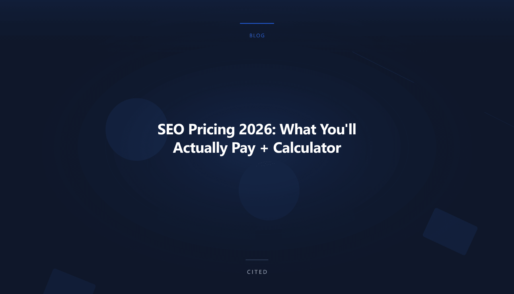 SEO Pricing 2026: What You'll Actually Pay + Calculator